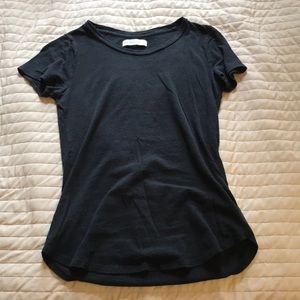 Plain Black Fitted Tee Shirt: Abercrombie & Fitch